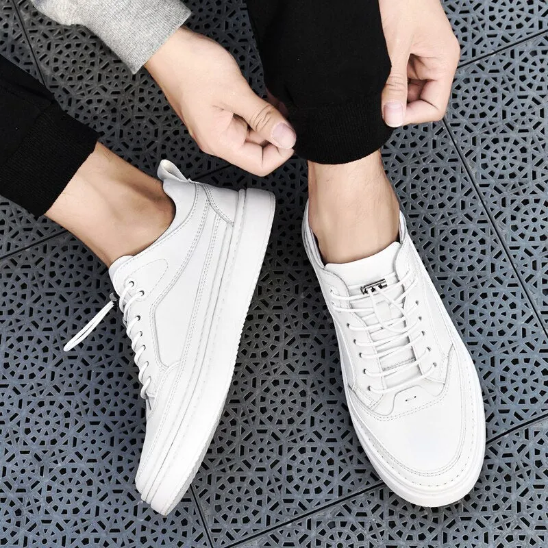 Xituodai  White Men's Sneakers Light Casual Shoes for Men Breathable Leather Shoes Men Men Shoes High Quality Driving Shoes Outdoor