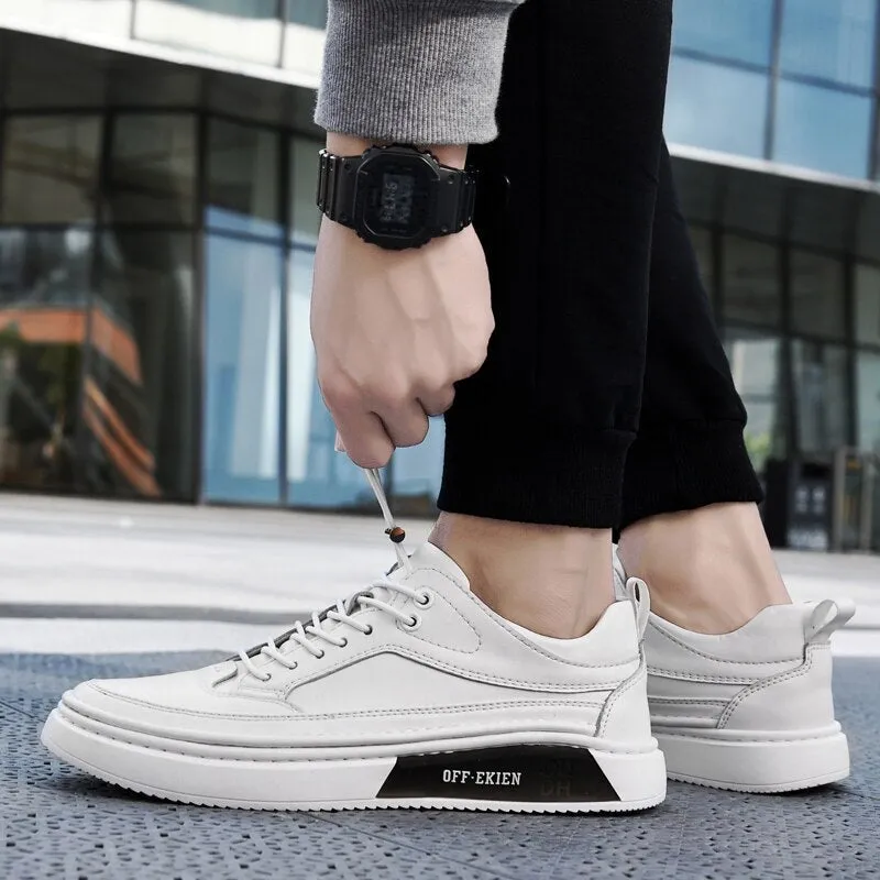 Xituodai  White Men's Sneakers Light Casual Shoes for Men Breathable Leather Shoes Men Men Shoes High Quality Driving Shoes Outdoor