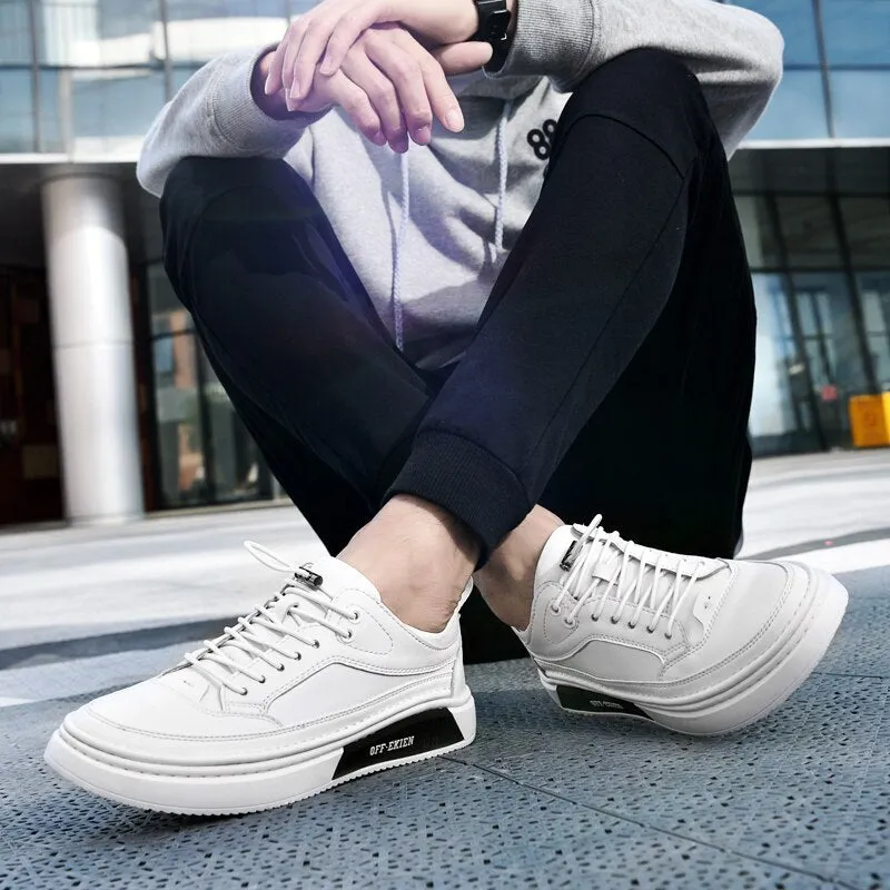 Xituodai  White Men's Sneakers Light Casual Shoes for Men Breathable Leather Shoes Men Men Shoes High Quality Driving Shoes Outdoor